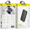 PowerBank AWEI P6K Pro 20000mAh 2xUSB-A/USB-C juodos spalvos