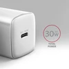 Axagon Acu-pd30w Įkroviklis jungiama į tinklą pd 30w, 1x port usb-c, pd3.0/qc3.0/afc/fcp/apple balta