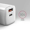 Axagon Acu-pq30w Įkroviklis jungiama į tinklą pd & qc 30w, qc3.0,4.0/afc/fcp/pps/apple balta