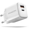 Axagon Acu-pq30w Įkroviklis jungiama į tinklą pd & qc 30w, qc3.0,4.0/afc/fcp/pps/apple balta