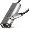 Axagon Ade-25RC 2.5 Gigabit Ethernet tinklo plokštė, Realtek 8156, USB-C 3.2 Gen 1, automatinis diegimas, pilka
