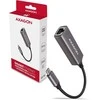 Axagon Ade-TRC tinklo plokštės Gigabito eterneto adapteris, USB-C 3.2 Gen 1, automatinis diegimas, metalas, titano pilka