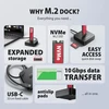 AXAGON | USB-C 10Gbps docking station for M.2 NVMe SSD | ADSA-M2C11L