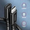 Axagon Bucm32-CF10AB prailginimo laidas gen2 USB-C - USB-C, 1 m, 5A, 20 Gbps, PD 240 W, pintas, juodas