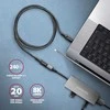 Axagon Bucm32-CF10AB prailginimo laidas gen2 USB-C - USB-C, 1 m, 5A, 20 Gbps, PD 240 W, pintas, juodas