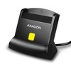 Atminties kortelė Axagon Cre-sm2 ID kortelių skaitytuvas ir sd/microsd/sim usb