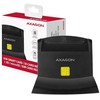 Atminties kortelė Axagon Cre-sm2 ID kortelių skaitytuvas ir sd/microsd/sim usb