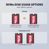 AXAGON | USB-C 20Gbps docking station for 2x M.2 NVMe/SATA SSD with disk cloning function without PC | ADSA-M2C22