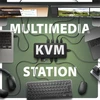 Axagon USB-C dokavimo stotis HMC-DL-KVM 12 viename + KVM 2 kompiuteriams, DisplayLink, 10 Gbps, 3x USB-A, 2x USB-C, 2x HDMI 4K/60Hz, DP, LAN 1 Gbps, SD/Micro SD, garso, PD 100 W