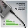 „AXAGON USB-C 20Gbps“ dvigubas M.2 NVMe SSD „CLONE MASTER“ korpusas | EEM2-20GD