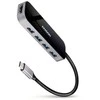 Axagon Hmc-6h4a wieloportowy hub 4x usb-a + hdmi, usb-c 3.2 gen 1, pd 100w, 20cm usb-c kabelis