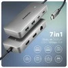 „AXAGON USB-C 10Gbps DUAL 4K DISPLAY 7in1“ šakotuvas | HMC-CUB83X2