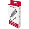 Axagon Hmc-hcr3a wieloportowy šakotuvas 3x usb-a + hdmi + sd/microsd, usb-c 3.2 gen1, 20 cm usb-c kabelis