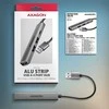 AXAGON ALU STRIP USB-A 4 prievadų šakotuvas | HUE-STA