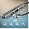 AXAGON ALU STRIP USB-A 4 prievadų šakotuvas | HUE-STA