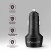 AXAGON Car charger 48W, USB-A + USB-C, PD3.0/PPS/QC4+/SFC | PWC-PQ48