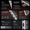Axagon „Klaviatūra hmc-kb-nrd usb-c 5gbps“ su vieliniu šakotuvu 9in1, SD/Micro SD, 3x USB-A, HDMI 4k/60Hz, PD 100W, garso, šiaurietiškas išdėstymas, 60cm USB-C kabelis