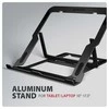 AXAGON STND-LAB Nešiojamas kompiuteris Stand, height-adjustable, foldable, aliuminio – juodas