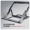 AXAGON STND-LAG Nešiojamas kompiuteris Stand, height-adjustable, foldable, aliuminio – pilkas