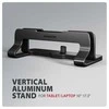 AXAGON STND-VB Vertical Nešiojamas kompiuteris Stand, adjustable width, aliuminio – juodas
