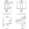 Sieninis laikiklis b tech bt77/w 1mbtg012 garsiakalbiui (balta)