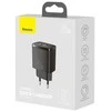 Baseus kroviklis jungiama į tinklą usb, usb-c (juoda)