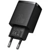 Baseus kroviklis jungiama į tinklą usb, usb-c (juoda)