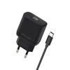 Beline įkroviklis 1x USB-C 30W + laidas USB-C juodos spalvos /juodos spalvos PD 3.0 BLNCB30C GaN