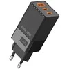 Beline Laidinis įkroviklis 2x USB-C + 1x USB 65W juodos spalvos (only head) PD 3.0 + QC 3.0 BLN3CB65 GaN