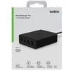 Nešiojamo kompiuterio pakrovėjas - Belkin WCH010vfBK 108W Dual USB-C Greito Įkrovimo 2m Laidas Juodas