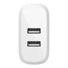 BELKIN DUAL USB-A SIENINIS Įkroviklis, 12W X2, Baltas