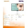 Monitorius BENQ GW2490TC 24" FHD IPS 144HZ HDMI/DP/SPEAKERS/USB-C 20W NÄYTTÖ VALKOINEN