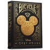 Bicycle Disney Mickey Mouse kortos (juodos ir auksinės)