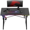 Biurko žaidimams huzaro hero 1.7 rgb juodas