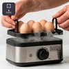 Black & Decker juodas+decker Juodas & Decker BXKS4800E 400 W 6-egg egg cooker