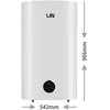 lin A05dd LIFVD1SMWH 80L UNIVERSAL baltas elektrinis vandens šildytuvas su WiFi