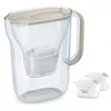 Brita Style Essential filter jug + 2 Maxtra Pro Pure Performance filter cartridges (sand-coloured)