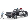 Bruder Auto dodge ram 2500 policja su figurką