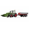Bruder Fendt Vario 211 traktorius su priekiniu krautuvu ir savivarčiu