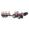 Bruder Massey Ferguson vilkikas su priekaba