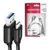 Axagon duomenų ir įkrovimo USB 3.2 Gen 1 kabelis, kurio ilgis 1 m. 3A. Juodas pynė.