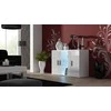 Cama Meble Komoda - SOHO S7 120 cm Balta/Balta Blizgi