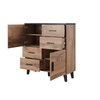 Cama Meble Komoda - Cama Lotta 110 2D4S Ąžuolas/Juoda