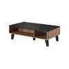Cama Meble Kavos Staliukas - Wotan Ąžuolas/Matinė Juoda 110 Cm