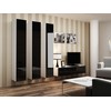 Cama TV staliukas VIGO 140 30/140/40 (spalva: balta/blizgi juoda)