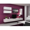 Cama TV staliukas VIGO 140 30/140/40 (spalva: balta/blizgi balta)