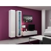 Cama TV staliukas VIGO 140 30/140/40 (spalva: balta/blizgi balta)