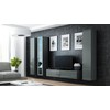 Cama TV staliukas VIGO 140 30/140/40 (spalva: pilka/blizgi pilka)