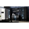 Cama Meble Svetainės sekcija - Soho S6 2d2s Juoda/juodas Blizgesys