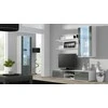 TV staliukas Cama Meble Televizorius stovas - Cama Soho RTV180BI/SZ Balta/Pilka